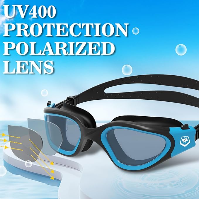 WIN.MAX Polarized Swimming Goggles Swim Pool Goggles Anti Fog Anti UV No Leakage Clear Vision for Men Women Adults Teenagers-StrideForce Fitness