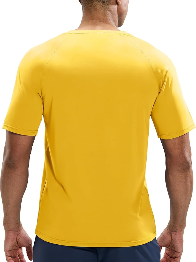 MIER Men's Dry Fit Workout T-Shirts Athletic Running Tee Short Sleeve Crew Neck Gym Tops, Polyester, Moisture Wicking-StrideForce Fitness