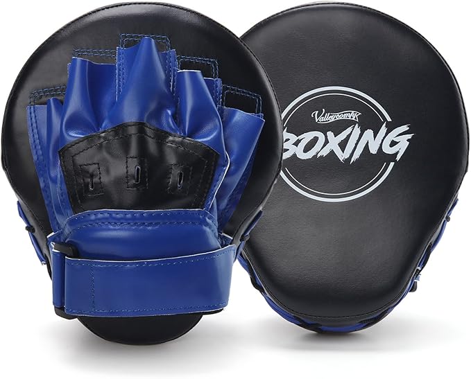 Valleycomfy Boxing Curved Focus Punching Mitts- Leatherette Training Hand Pads-StrideForce Fitness