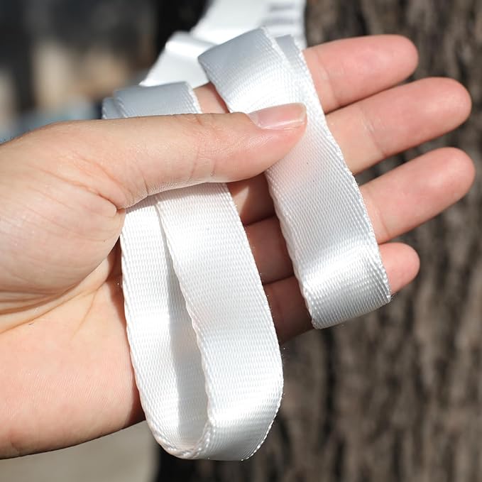 2PCS 5.9ft Long Nylon Daisy Chain Straps for Aerial Yoga Hammock Swing Adjustable Aerial Silk Extender Hanging Rope for Aerial Yoga Belts 180cm-StrideForce Fitness