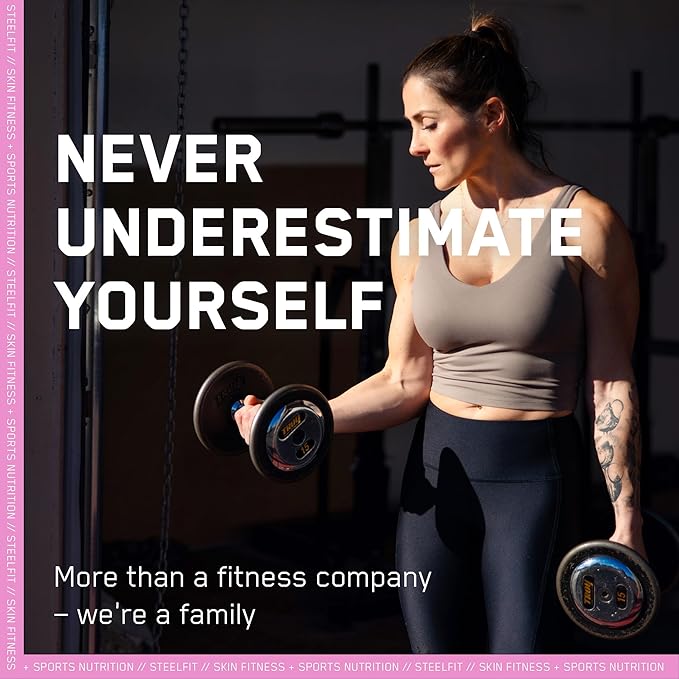 SteelFit Maximum Toning Cellulite Cream, Buns of Steel - Skin Firming & Tightening Body Lotion with Caffeine for Stretch Marks - Anti-Cellulite Remover Treatment for Booty, Thighs, Legs & Glutes-StrideForce Fitness