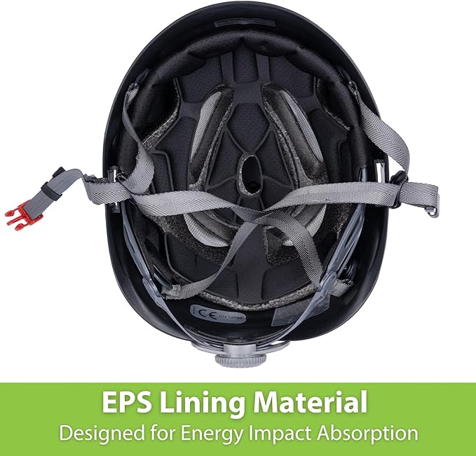 Land Helmets ClimbPro Safety Helmet for Rock Climbing – Lightweight & Durable Hard Shell with Adjustable Chin Strap and Accessory Slots – Ideal for Indoor & Outdoor Adventure-StrideForce Fitness