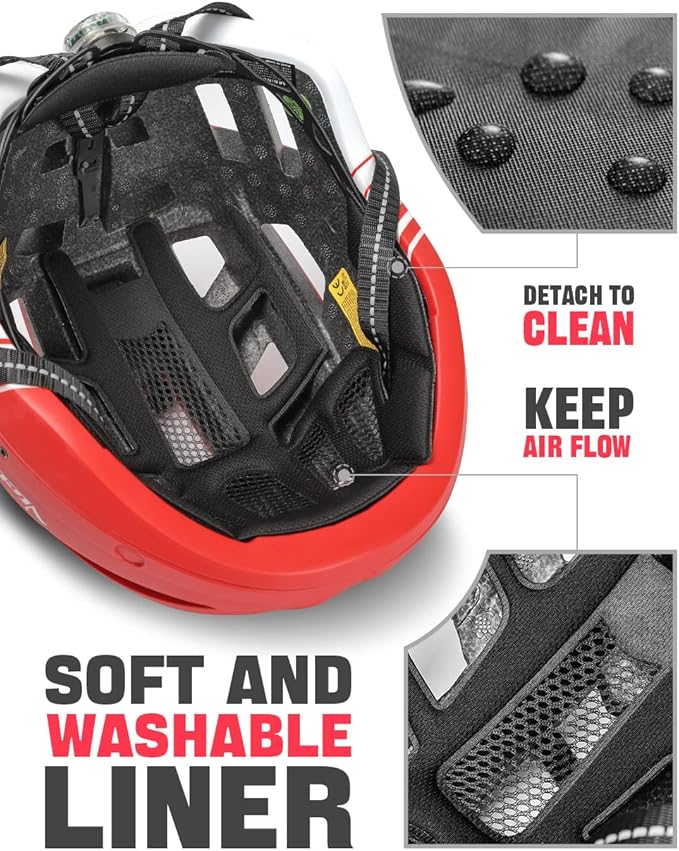 VICTGOAL Bike Helmet for Men Women with Led Light Detachable Magnetic Goggles Removable Sun Visor Mountain & Road Bicycle Helmets Adjustable Size Adult Cycling Helmets-StrideForce Fitness