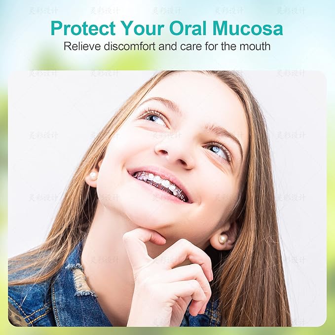 Annhua Braces Wax for Brackets Extra Soft 10 Pack, Dental Orthodontic Ortho Wax Strips with Cutter and Case for Braces Wearer and Aligners, 10 Fruit Smell