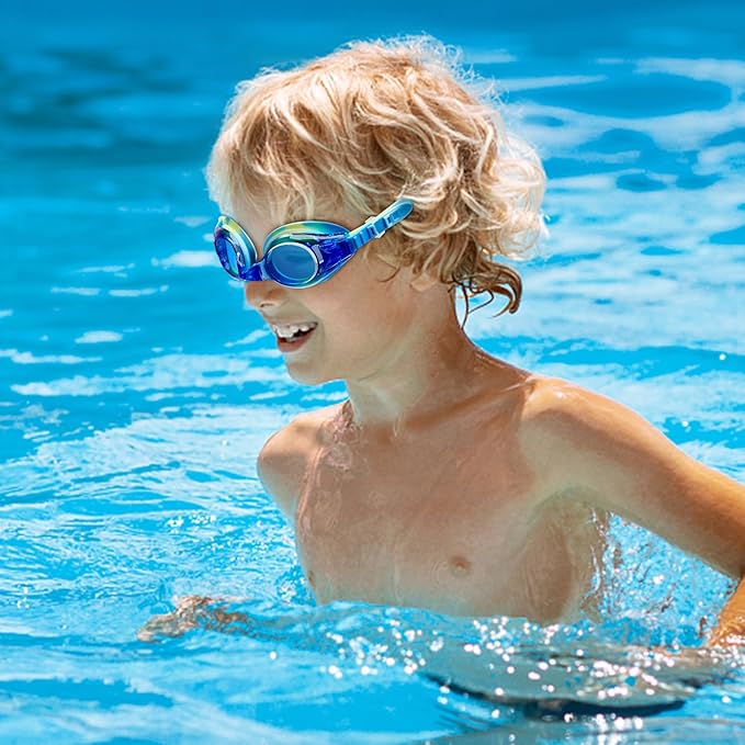 Aegend 2 Pack Kids Goggles, Swimming Goggles for Kids Age 4-16 Boys and Girls Youth, Anti-Fog Waterproof Anti-UV Pool Goggles-StrideForce Fitness
