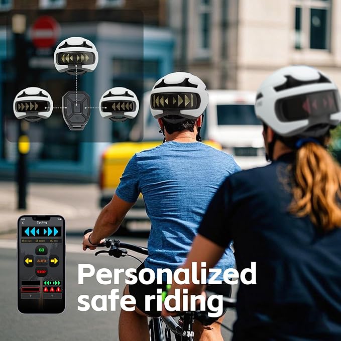 Smart Bike Helmet with Light: Bicycle Helmets for Adult Teens for Mountain & Road Cycling Electric Scooter Skateboard Skating-StrideForce Fitness