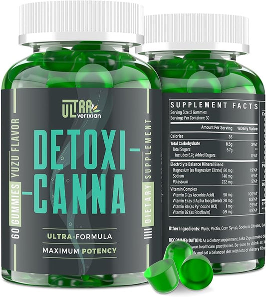 Detox Cleanse Gummies - Liver, Gut, Kidney Cleanse Detox & Repair, Rapid & Effective Full Body Cleanse Best for Women and Men with Milk Thistle - Natural Plant-Based Detox Supplement, 60 Gummies-StrideForce Fitness