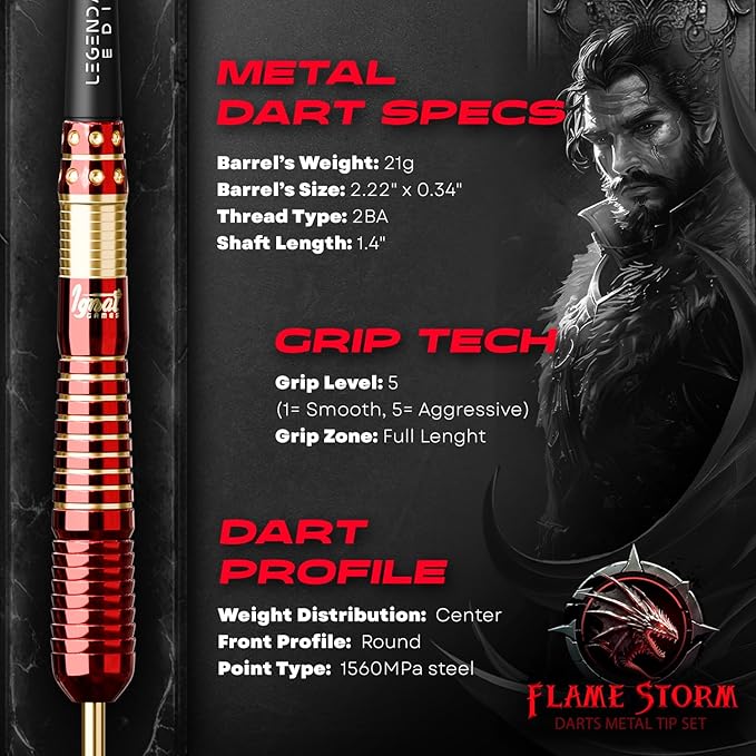 IgnatGames Premium Steel Tip Darts – 3/6/12 Pack Brass Barrels with Aluminum Shafts, 16 GlideXPro Flight Set, Tool Kit & Giftable Case-StrideForce Fitness