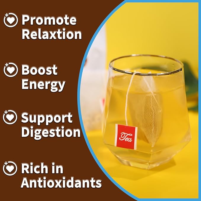 TEARELAE - Ashwagandha Tea Bags - 2.5g x 40 Count - Sourced From India - Premium Natural Cut & Sifted Pure Indian Ginseng Root - Non-GMO - Caffeine-free - Rich in Antioxidants & Boost energy-StrideForce Fitness