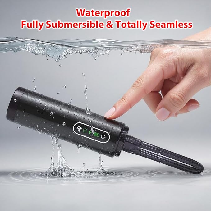 Upgrade Enema Anal Douche , Waterproof Touch Control, Enemas-Douches for Men & Women Colon Cleanse, Shower Enema Bulb-Bottles Kit, Electric Rotating Nozzle, Pressure Spray, Two Douching Modes-StrideForce Fitness