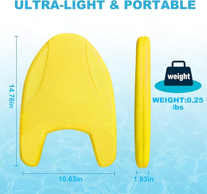 EPP Swimming Kickboard, Training Board, with Ultra-Lightweight and Great Buoyancy for Swimming Lessons, Lap Swimming, Water Aerobics-StrideForce Fitness