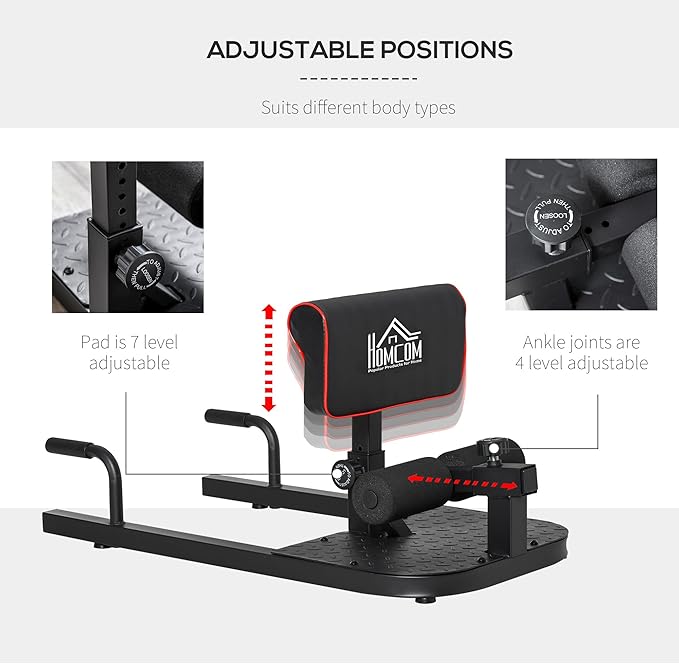 Soozier 3-in-1 Padded Push Up Sit Up Deep Sissy Squat Machine Home Gym Fitness Equipment-StrideForce Fitness