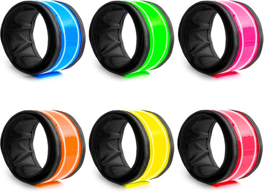 LOBKIN Safety Bracelets, LED Slap Armband Kids Walking at Night Safe LED Light Wrist Light Reflective Belt, Magic Band Running Lights for Runners-StrideForce Fitness