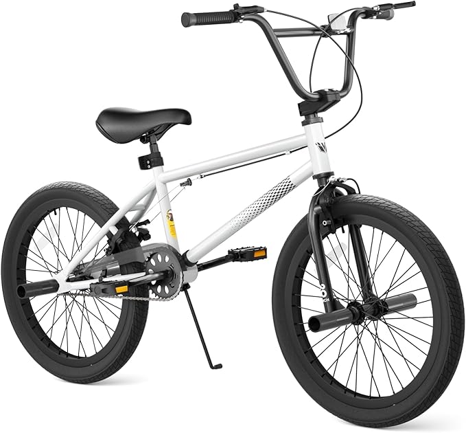 67i Boys BMX Bike 18/20 Inch Ages 8-12 Kids Bicycle with Front Rear U Brake Adjustable Seat Iron Fork 2.09" Wide Tires-StrideForce Fitness