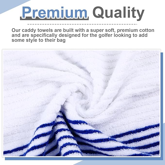 Mixweer Caddy Golf Towel 22" x 42" Large Caddy Towel Camping Sport Towels Cotton Soft Towels for Man Golf Lovers-StrideForce Fitness