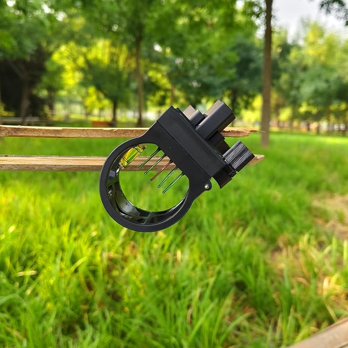 5 Pin Archery Bow Sight 0.019" Optical Fiber Compound Bow Sight Micro Adjustable Archery Sight for Right & Left Hand-StrideForce Fitness