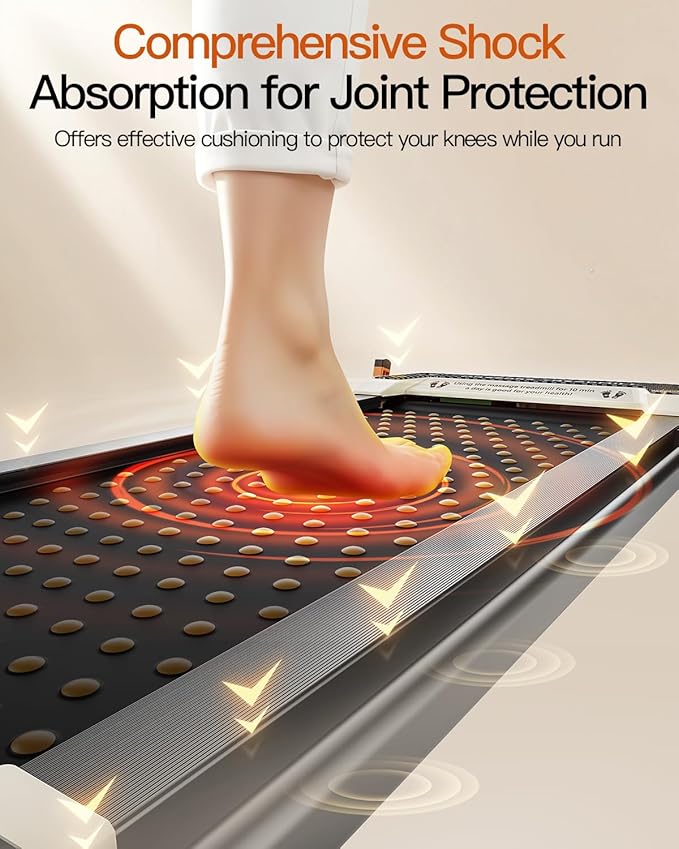 FUNRAY Versatile Walking Pad Treadmill with Incline - Dual-Sided Under Desk Treadmill with Foot Massage,2 in 1 Walking Machine for Home/Office with 330LBS Weight Capacity-StrideForce Fitness