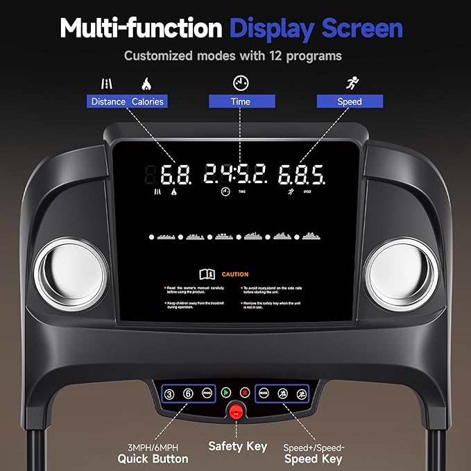 Treadmills for Home Use, Walking Pad Treadmill with Incline, Auto Foldable Treadmill for Home, 8.0 MPH Running Treadmill with Bluetooth Enabled, 300 lbs User Capacity-StrideForce Fitness