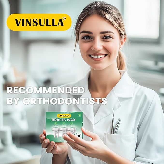 Orthodontic Wax for Braces Wax 120 Individual Hygienic Packaging Dental Wax Dots Mint
