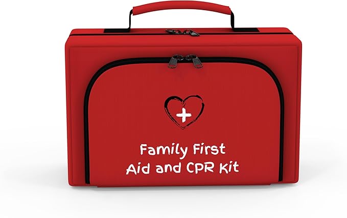Family First Aid & CPR Kit - Emergency Medical Kit for The Entire Family, Child, Kids, and Youth. Perfect for Camping, Travel, Car, Hiking, Sports, Outdoor, and Home - First Aid Guide Life Safety Pro-StrideForce Fitness