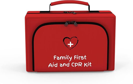 Family First Aid & CPR Kit - Emergency Medical Kit for The Entire Family, Child, Kids, and Youth. Perfect for Camping, Travel, Car, Hiking, Sports, Outdoor, and Home - First Aid Guide Life Safety Pro-StrideForce Fitness