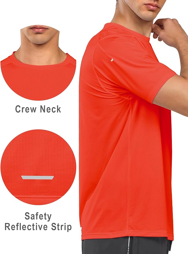 NORTHYARD Men's Athletic Running T-Shirts Quick Dry Workout Shirts Short-Sleeve Sports Gym Tee Tops Performance Activewear-StrideForce Fitness