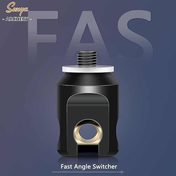 SUNYA Archery Bow Stabilizer for Compound Bow, Carbon Fiber Body Flexible Core, Damping System and Weights Kit, 8",10",12" 15" in Expedition Series-StrideForce Fitness