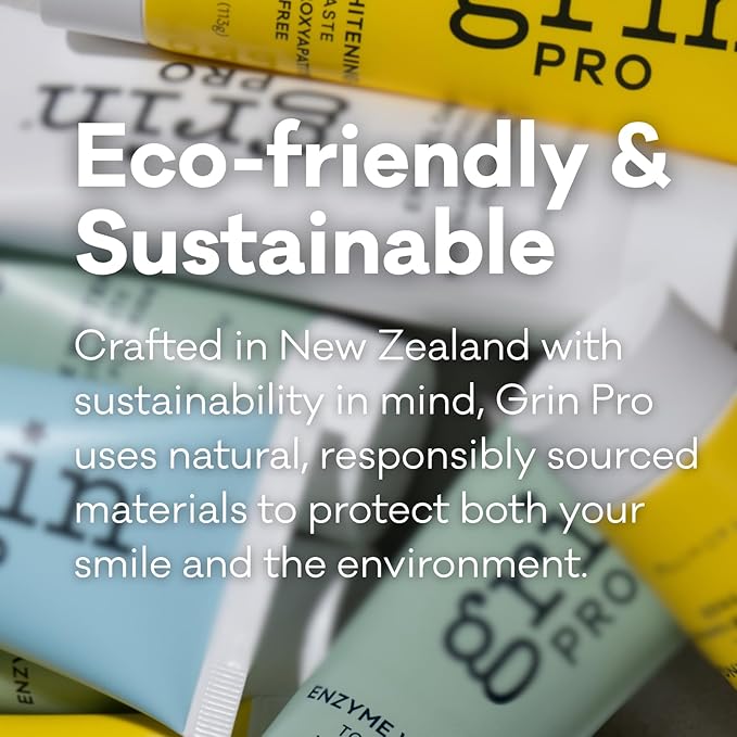 Grin Pro Enamel Care Nano-Hydroxyapatite Toothpaste, Fluoride Free, Designed for Sensitive Teeth, Helps Remineralize, 4 oz, Natural Ingredients, New Zealand Manufactured