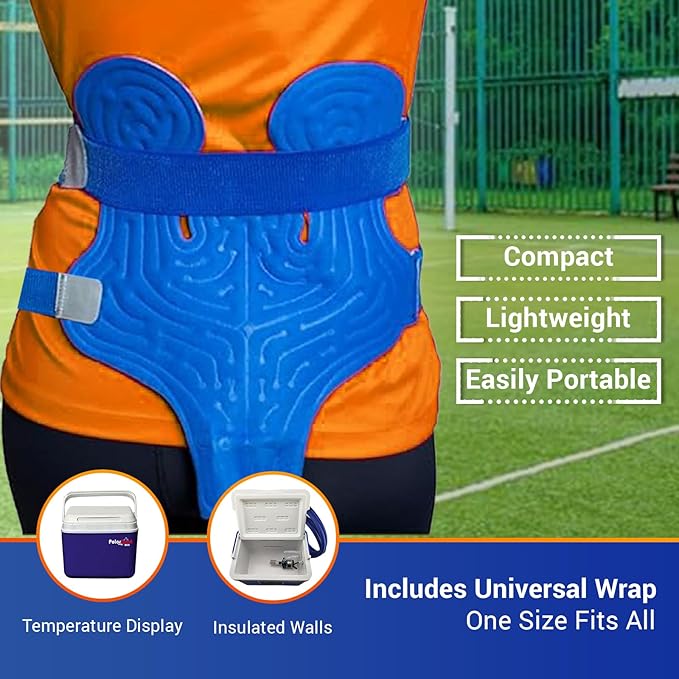 Cold Therapy Machine by Polar Sport - Ice Water Circulation System with Large Adjustable Cold Pad for Pain in The Knee, Shoulder, Ankle, Neck and Recovery After Surgery with Pump (Mini)-StrideForce Fitness