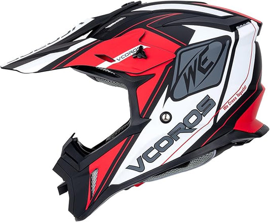 VCOROS H637 Adult Motocross Helmets ATV Dirtbike BMX MX Offroad Adventure UTV Helmets DOT Approved-StrideForce Fitness