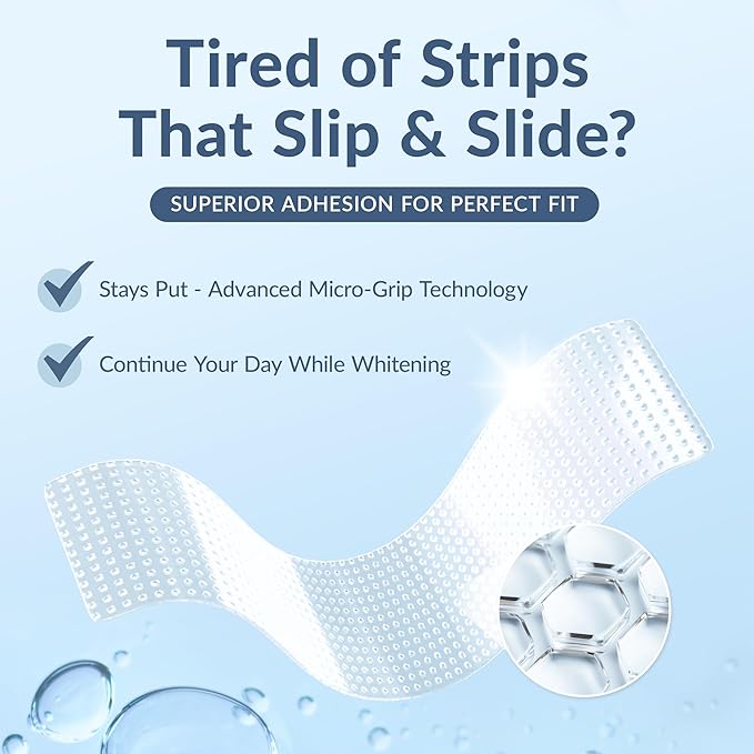 DRDENT Professional Teeth Whitening Strips - Pack of 44 Strip - 22 Treatments Kit - Safe for Enamel - Non Sensitive Teeth Whitening - Whitening Without Any Harm + Mouth Opener Included