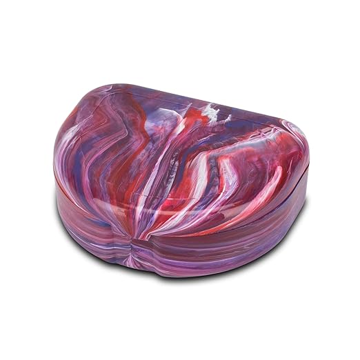 Designer Marbled Retainer Cases, Assorted Colors, 24 Pack