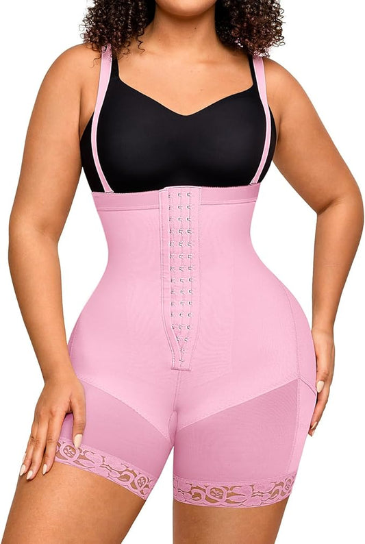 FeelinGirl Faja Body Shaper Tummy Control Shapewear for Women Butt Lifter Post Surgery Fajas Postparto Para Mujer-StrideForce Fitness