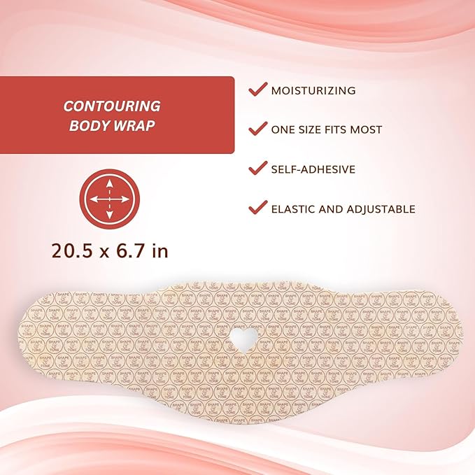 All Natural Moisturizing Body Applicator – Easy to Use Body Wrap -Anti Cellulite Solution- Firming Toning Tummy Wrap (6 WRAPS)-StrideForce Fitness