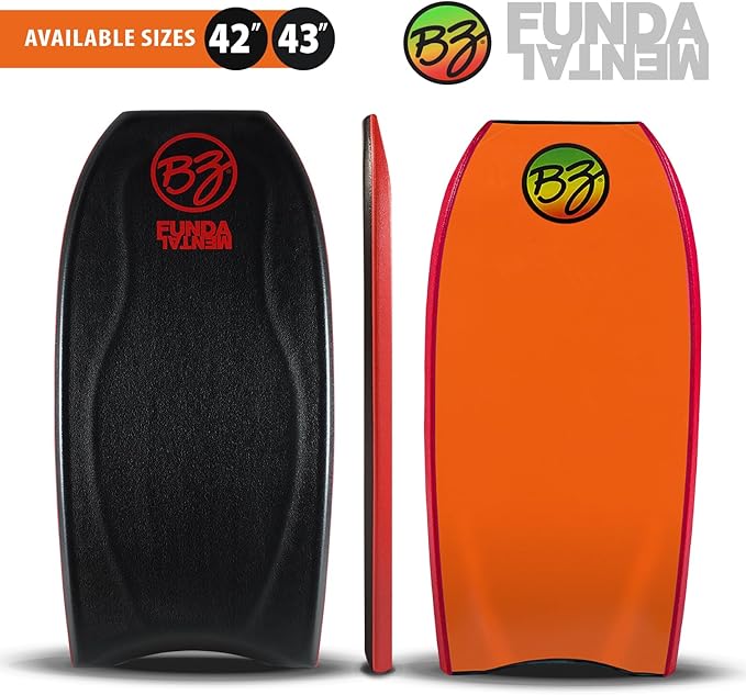 BZ Bodyboards - Fundamental Bodyboard - Advanced Riders - Zero-G Polypro Core - Surlyn Slick - 8LB H-Cell Deck - Crescent Tail - Advanced Riders, Superior Performance-StrideForce Fitness