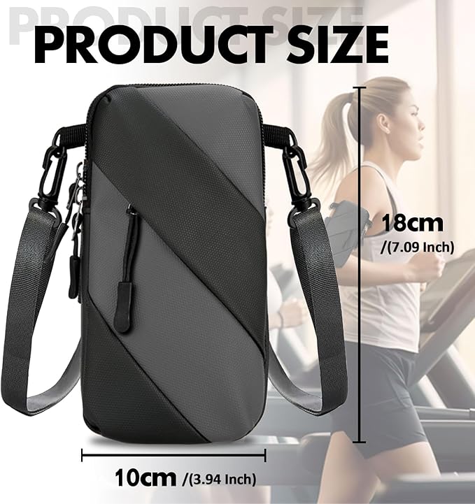 Armband Cell Phone Holder for Running,Crossbody Shoulder Holsters Bag with Arm Band for Women Men Kids,iPhone 15 14 13 12 11 Pro Max Xs Xr 8 7 6S 6 Plus SE Mini Galaxy Workout Walking Gym Arm Bags-StrideForce Fitness