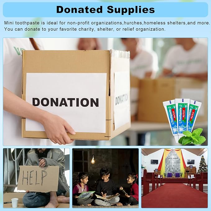 0.176 oz Bulk Travel Size Toothpaste,300 Tubes 5 Grams Extra Small Toothpaste Travel Size Bulk Mint Flavor Mini Disposable Toothpaste for Hotel,Guests,Homeless,School(Too Small,Only be Single Use)