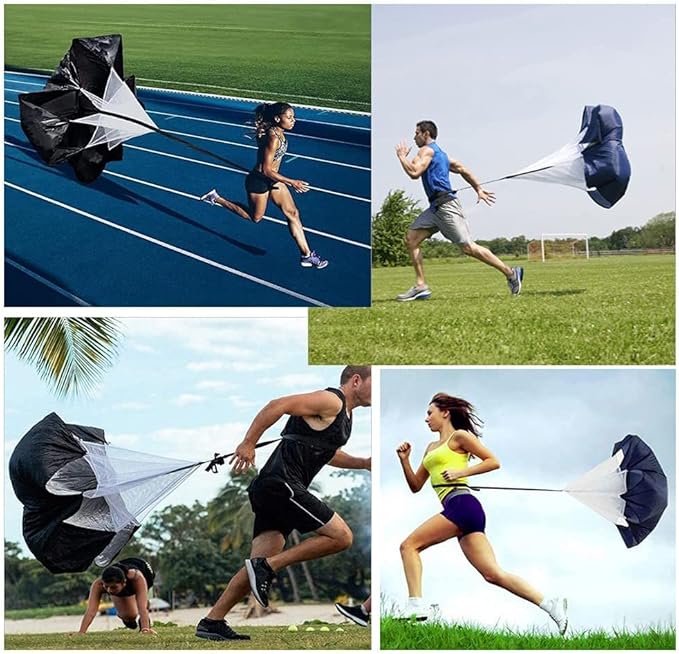 Speed Training Equipment Set, 12 rungs Agility Ladder, 12 Soccer Cones, Jump Rope, Running Parachute, Resistance Bands, Basketball Football Soccer Training Equipment for Kids Youth Adults.-StrideForce Fitness