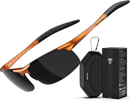 ATTCL Men's Sports Polarized Sunglasses Men for Driving running Fishing Golf - UV Protection Sun glasses Metal Frame-StrideForce Fitness