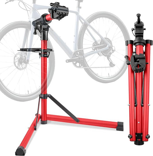 Gioventù E Bike Repair Stand Bicycle Stand(Max 110lbs) - Bike Stand for Maintenance with Super-strong Clamp, Heavy Duty Mechanics Workstand for E-bikes, Mountain Bikes and Road Bikes-StrideForce Fitness