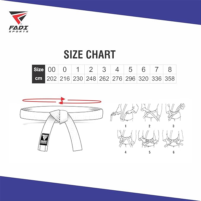 Martial Arts Belt for Karate, Judo, Aikido and Taekwondo - Durable Cotton-Polyester Blend for Adults and Kids-StrideForce Fitness