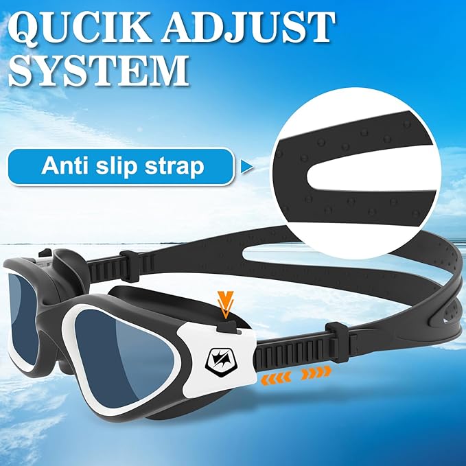 WIN.MAX Polarized Swimming Goggles Swim Pool Goggles Anti Fog Anti UV No Leakage Clear Vision for Men Women Adults Teenagers-StrideForce Fitness