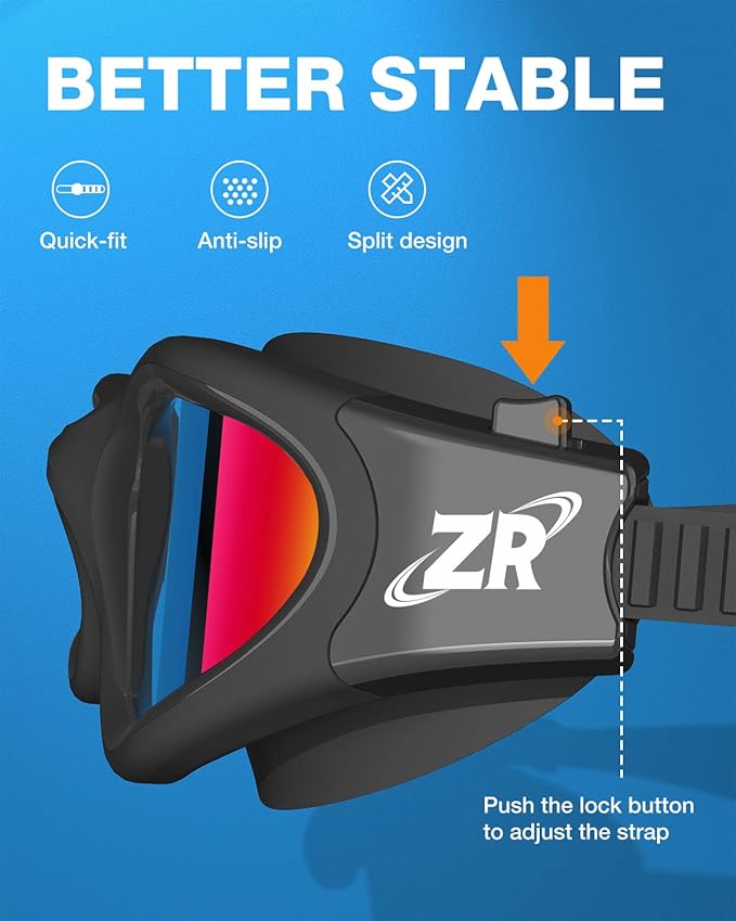 ZIONOR G1 Polarized Swimming Goggles for Unisex Adult Women Anti Fog 100% Anti UV Diving Goggles-StrideForce Fitness
