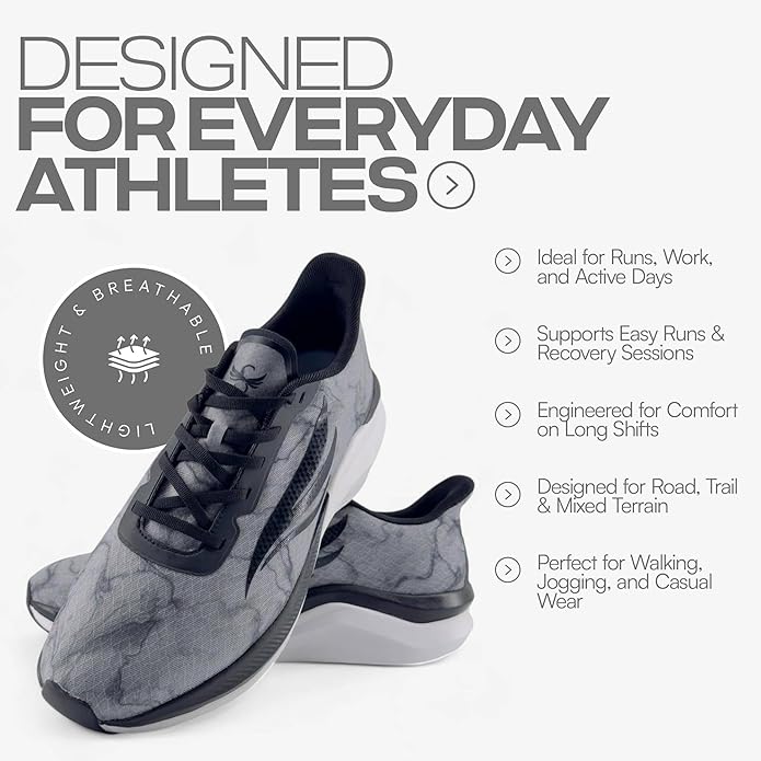 Swift Running Celer Men's Lightweight Running Shoes Comfortable Sneakers for Walking, Daily Runs, and All-Day Wear-StrideForce Fitness