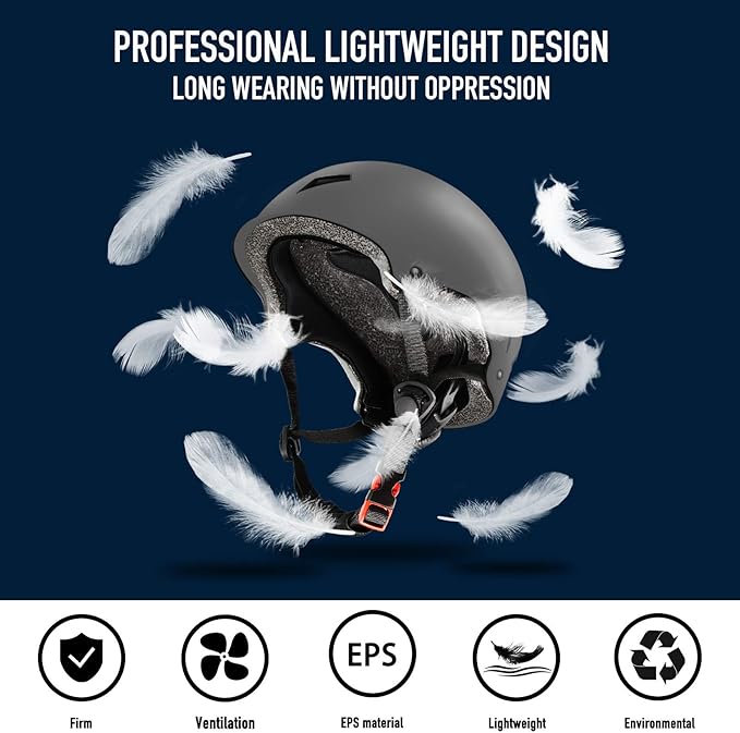 Skateboard Helmet for Adults - Adjustable Certified Safety Adults Helmet for Skateboarding Bike Bicycle Scooter Cycling Skate Skating Multisport Helmets for Women Men Boys Girls Kids Youth-StrideForce Fitness