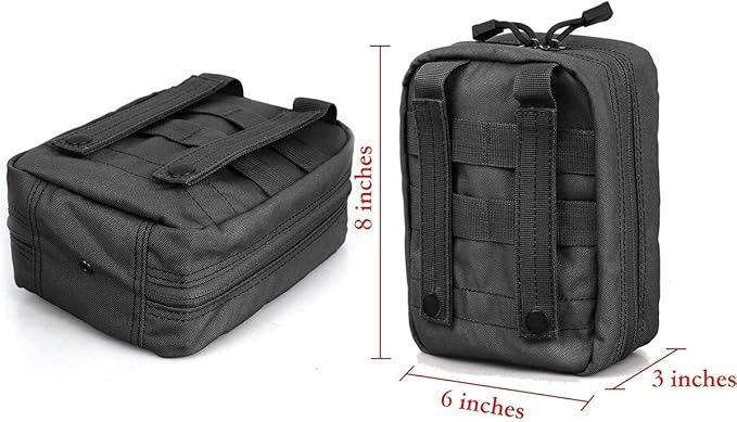 EMT Pouch MOLLE Ifak Pouch Tactical MOLLE Medical First Aid Kit Utility Pouch Carlebben (with Medical Supplies)-StrideForce Fitness
