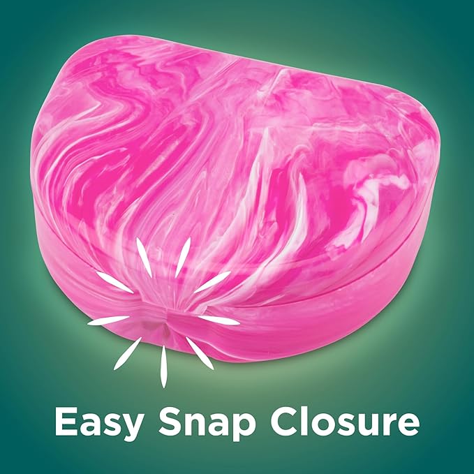 Practicon Marble Retainer Cases, Orthodontic Aligner Case, Mouth Guard Holder (3 Pack) Oasis