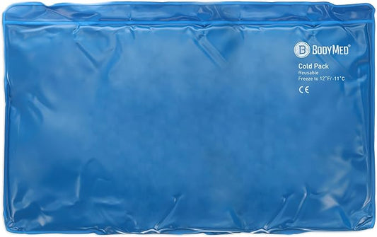 BodyMed Reusable Vinyl Ice Pack for Knee, Arm, Elbow, Shoulder, Back - Professional Grade Cold Therapy for Injuries, Aches, Swelling, Bruises, Sprains - 21 in. x 13 in. (Oversize)-StrideForce Fitness