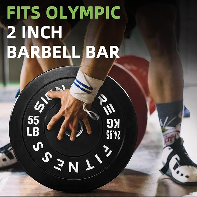 Olympic Bumper Plates Set, 2" Weight Plates for Strength Training & Weightlifting, Paris or Set or Set with Barbell, Multiple Options-StrideForce Fitness