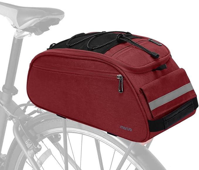 MOSISO Bike Rack Bag, Waterproof Bicycle Trunk Pannier Rear Seat Pouch Cycling Bike Carrier Backseat Storage Luggage Saddle Shoulder Bag-StrideForce Fitness